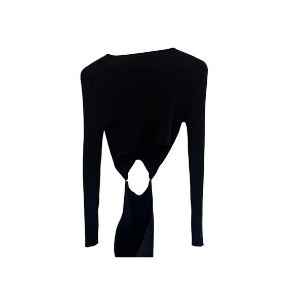 House of Harlow Ribbed Maxi Cut Out  Dress Womens Small Event Whimsigoth Grunge - Picture 8 of 16